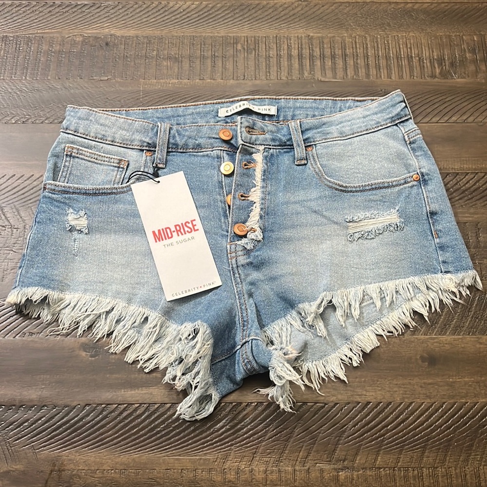 Celebrity Pink Jean Shorts